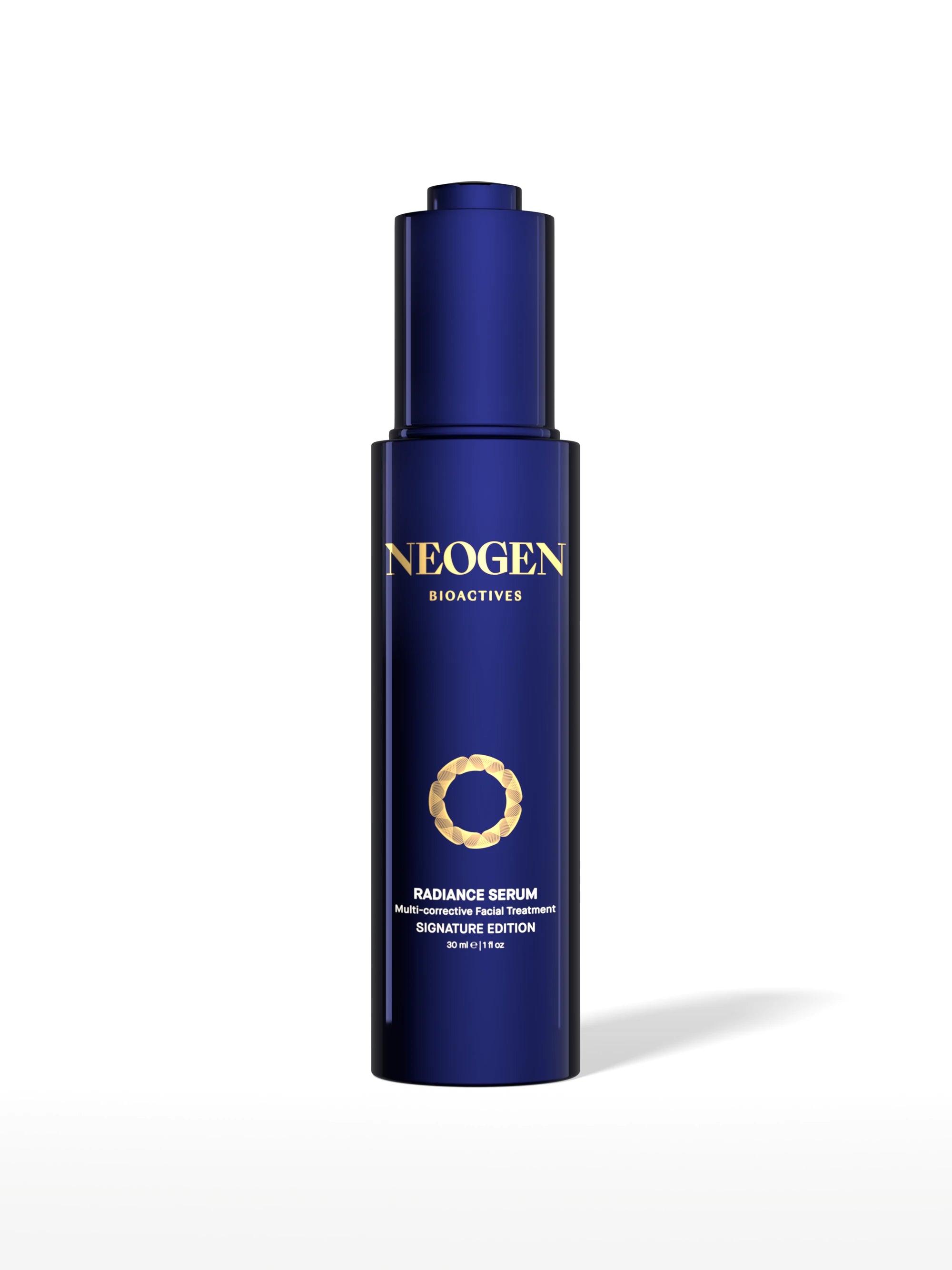 Radiance Serum — Signature — 30 mL bottle on a clean white studio sweep.